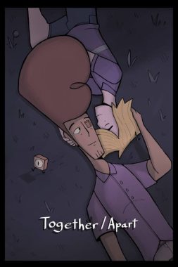 Film poster for queer short film "Together/Apart"